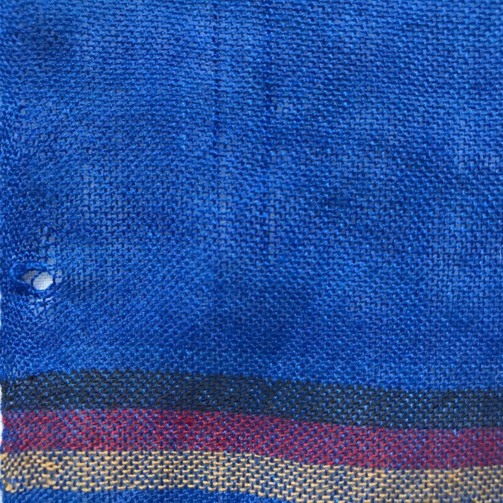 Lightweight Striped Embroidered Rectangular Scarf - Picture 7 of 7